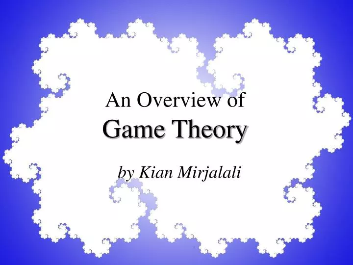 an overview of game theory