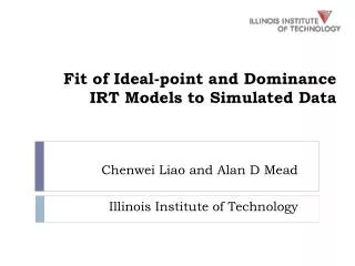 Fit of Ideal-point and Dominance IRT Models to Simulated Data