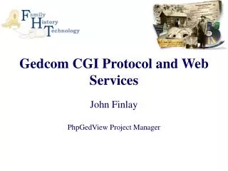 Gedcom CGI Protocol and Web Services