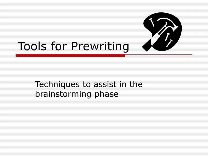 tools for prewriting