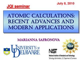 Atomic calculations: recent advances and modern applications