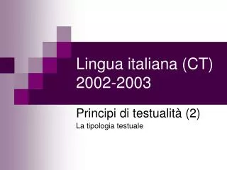 lingua italiana ct 2002 2003