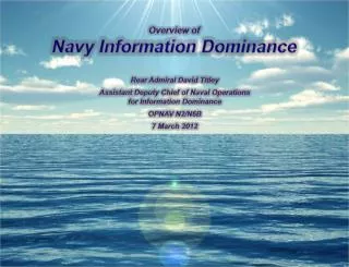Overview of Navy Information Dominance