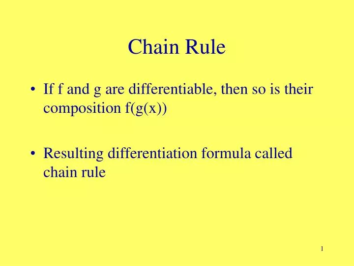 chain rule