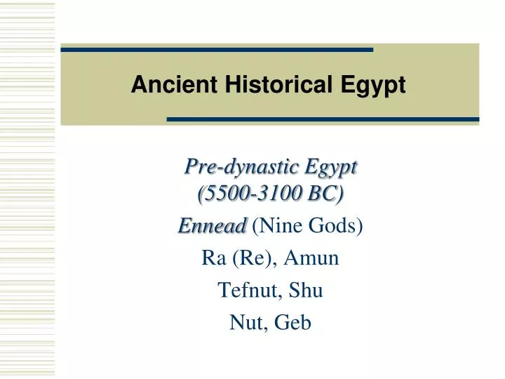 Ancient Historical Egypt