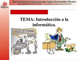TEMA: Introducción a la informática.