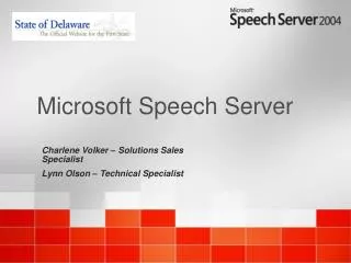 Microsoft Speech Server