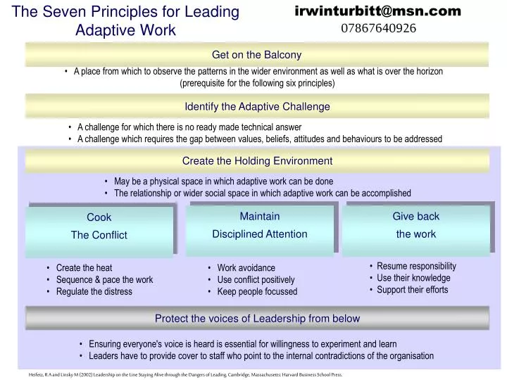 the seven principles for leading adaptive work