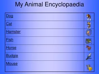 My Animal Encyclopaedia