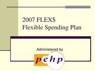 2007 FLEX$ Flexible Spending Plan