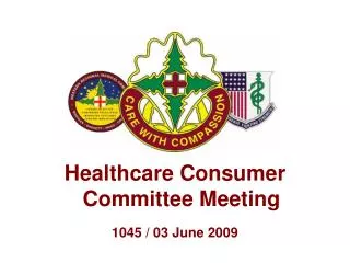 Healthcare Consumer Committee Meeting