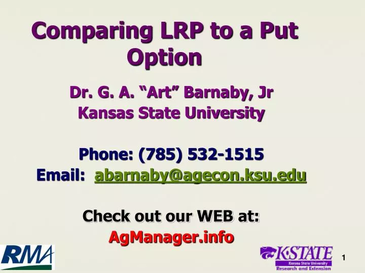 comparing lrp to a put option