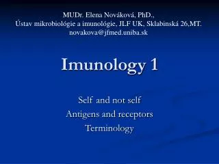 Imunology 1