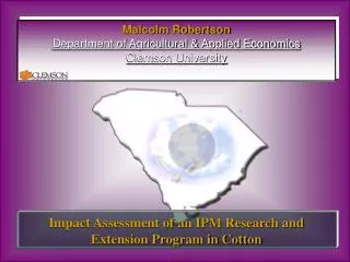 Impact Assessment of an IPM Research and Extension Program in Cotton