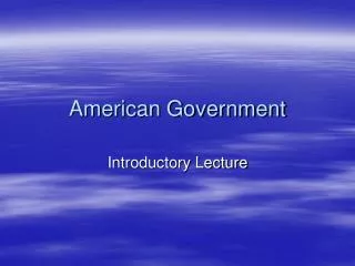 American Government