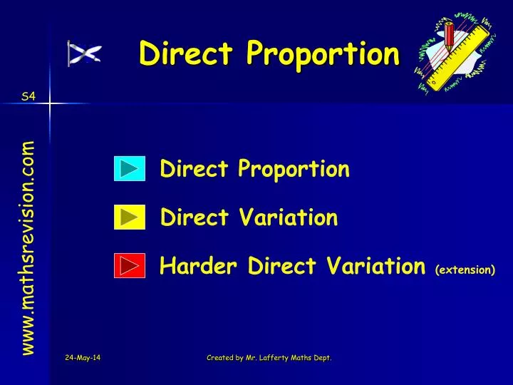 direct proportion