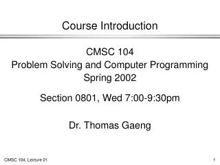 Course Introduction