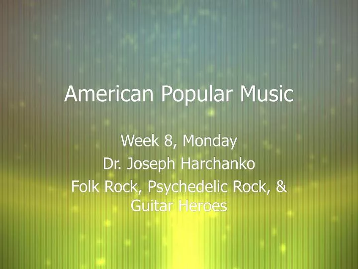 american popular music