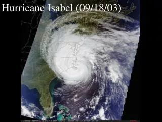 Hurricane Isabel (09/18/03)