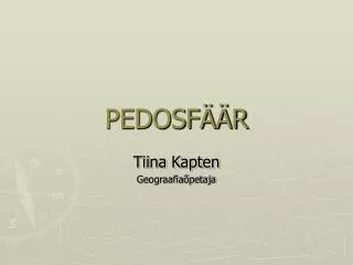 pedosf r