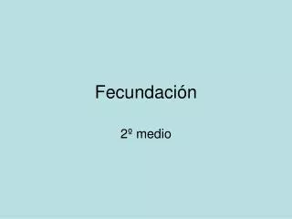 Fecundación