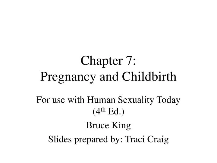 chapter 7 pregnancy and childbirth