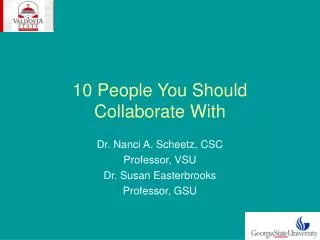 10 People You Should Collaborate With