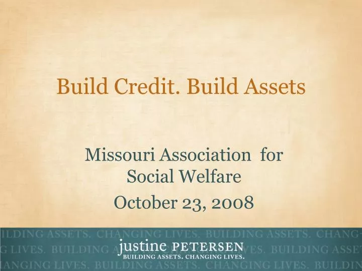build credit build assets