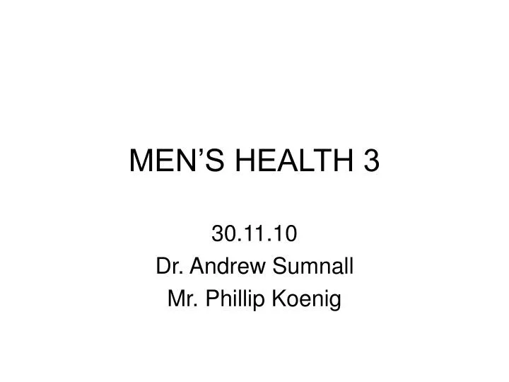 men s health 3