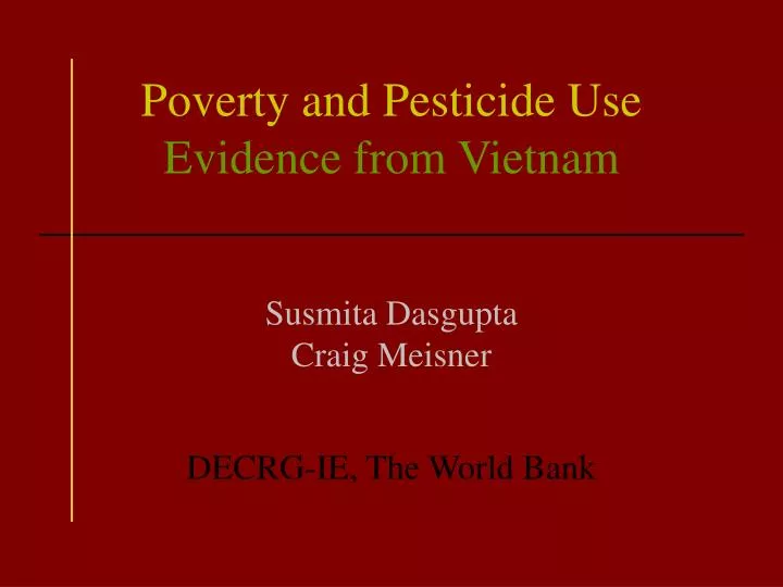 poverty and pesticide use evidence from vietnam