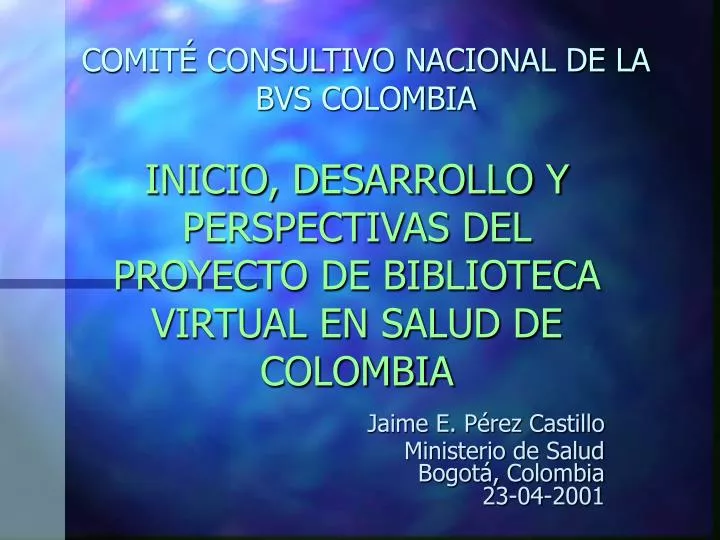 comit consultivo nacional de la bvs colombia