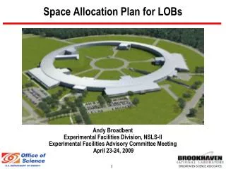 Space Allocation Plan for LOBs