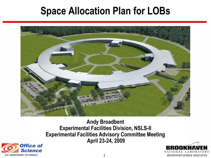 space allocation plan for lobs