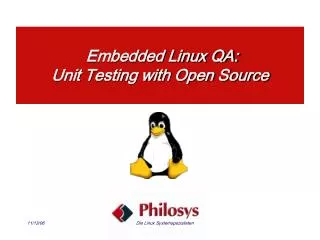 Embedded Linux QA: Unit Testing with Open Source