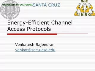 Energy-Efficient Channel Access Protocols