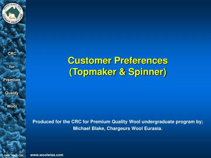 customer preferences topmaker spinner