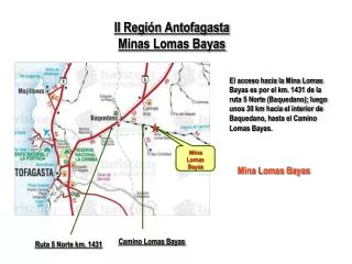 II Región Antofagasta Minas Lomas Bayas
