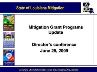 Mitigation Grant Programs Update
