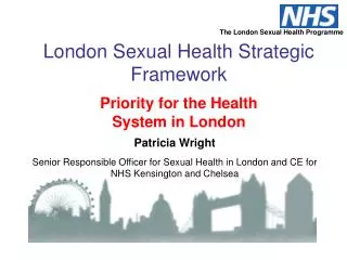 London Sexual Health Strategic Framework