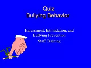 Quiz Bullying Behavior