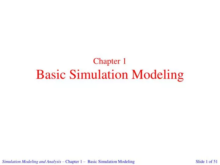 chapter 1 basic simulation modeling