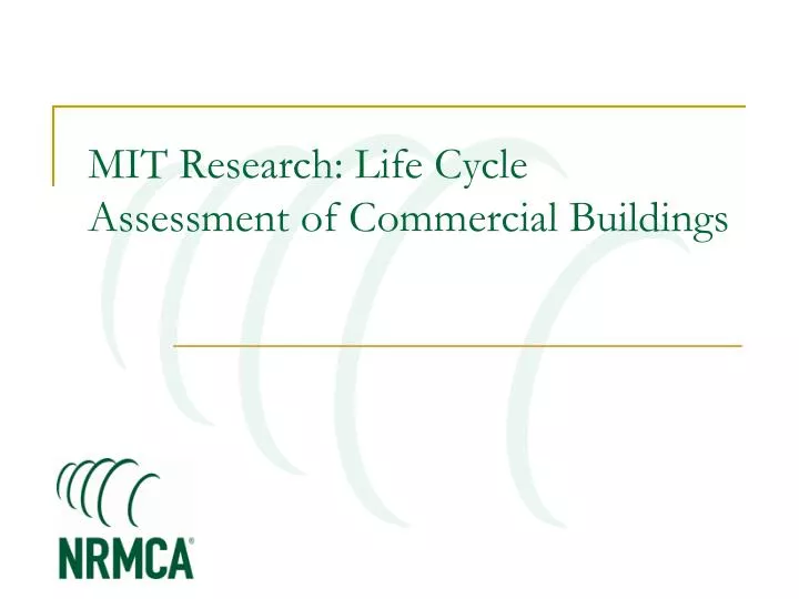 mit research life cycle assessment of commercial buildings