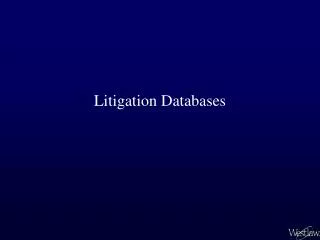Litigation Databases