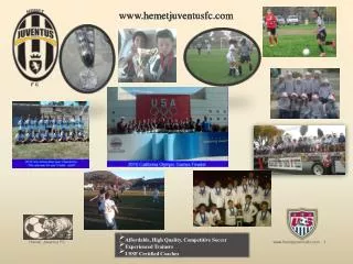 Affordable, High Quality, Competitive Soccer Experienced Trainers USSF Certified Coaches