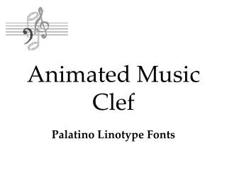 Animated Music Clef