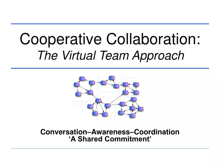 cooperative collaboration the virtual team approach