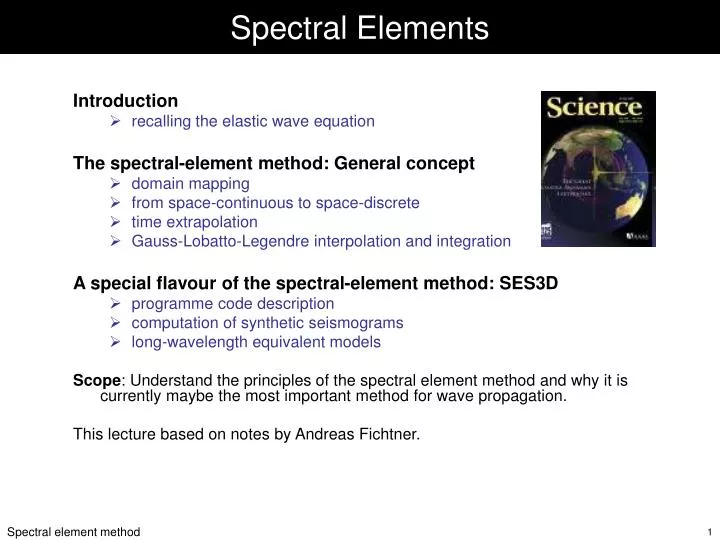 spectral elements