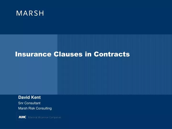 insurance clauses in contracts