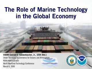 The Role of Marine Technology in the Global Economy