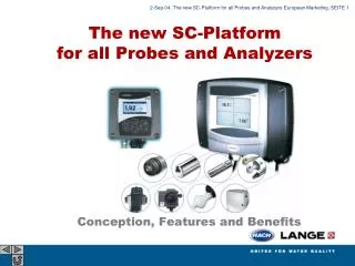 The new SC-Platform for all Probes and Analyzers